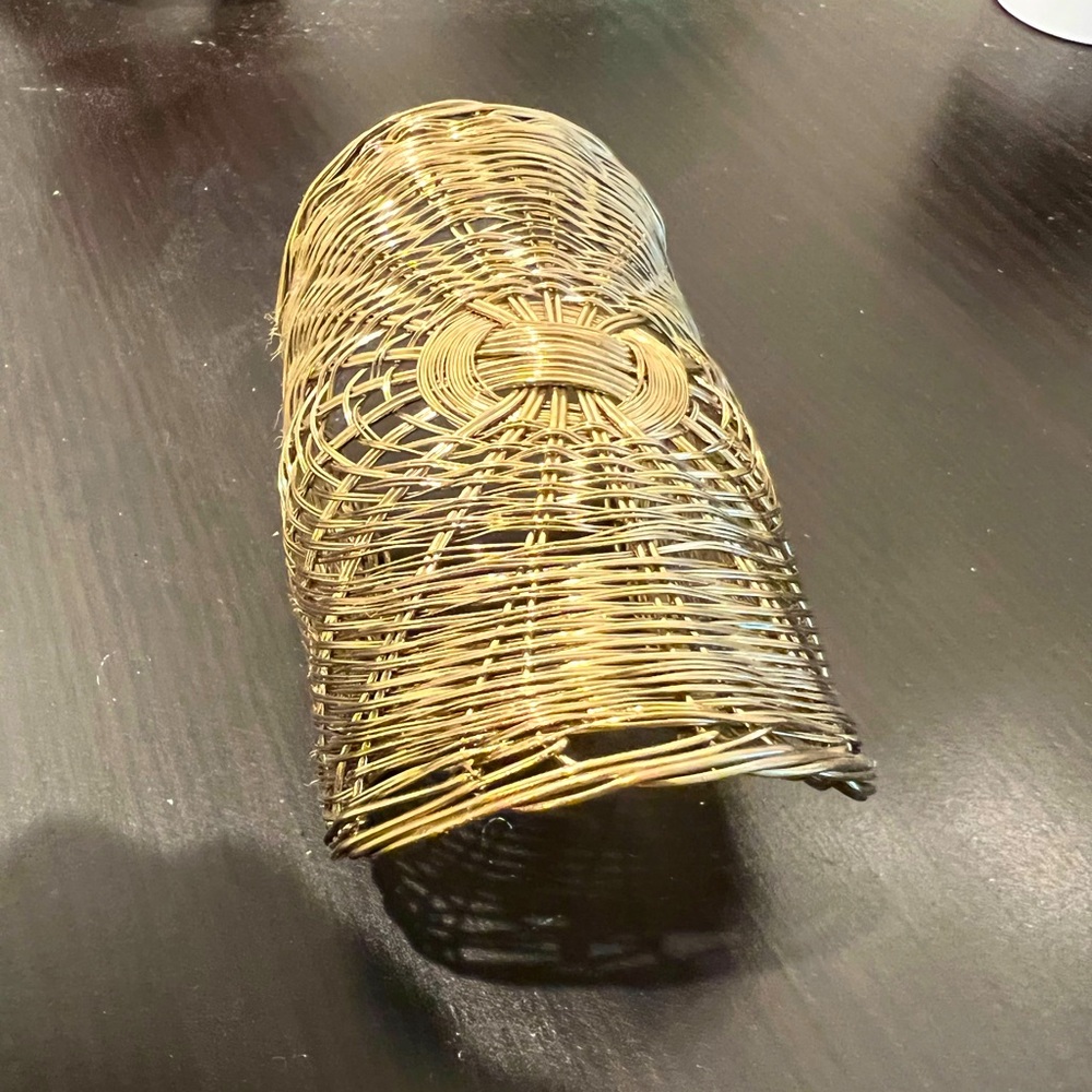 Gold cuff bracelet